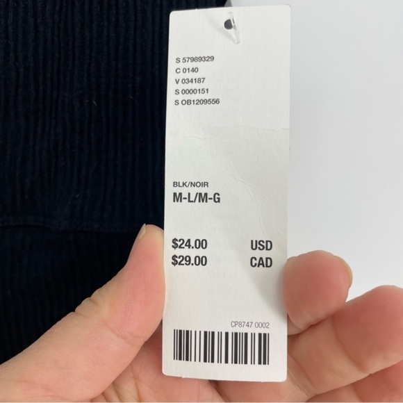 Urban Outfitters out from under ribbed Crop Tank black Sz M-L - Picture 6 of 6